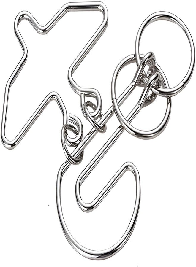 GITGRNTH 1 Pcs Premium Steel Wire Brain Teaser Puzzle Set for Kids & Adults - Durable Metal Mind Puzzles for IQ Boosting Puzzles for Kids, Teens & Adults, Stress Relief & Logical Thinking (Random 1) - Image 3